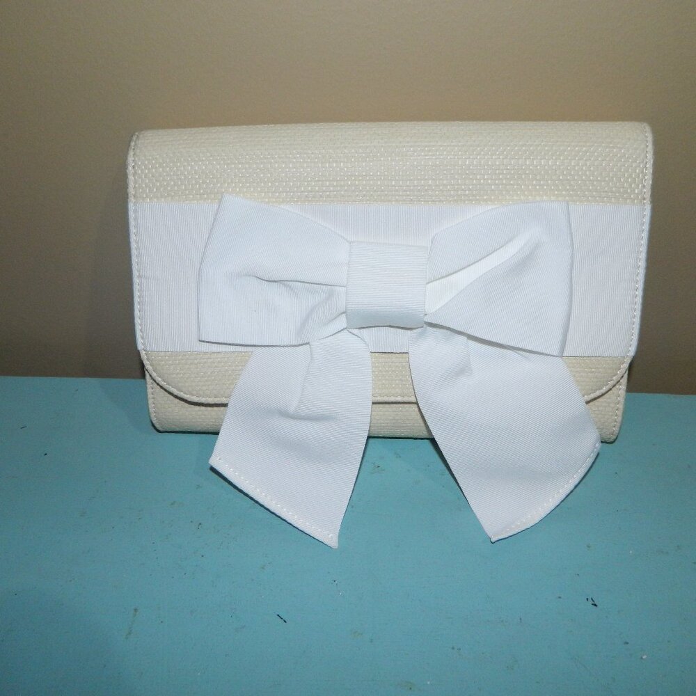 Mark & Graham Ribbon Bow Clutch NO MONO